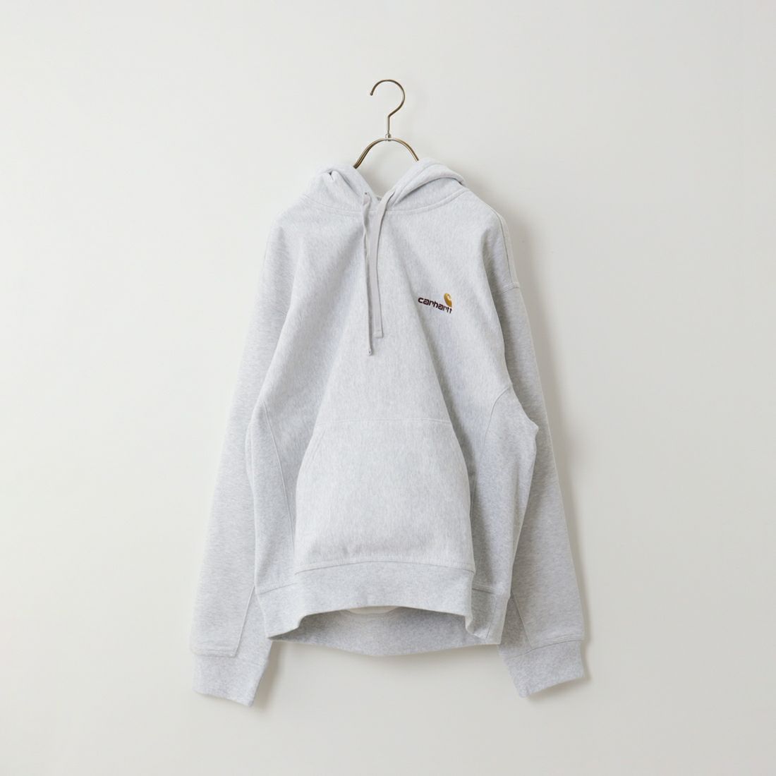 carhartt WIP [カーハートダブリューアイピー] フーデッドアメリカンスクリプトスウェットシャツ [I028279] ASH HEATHE