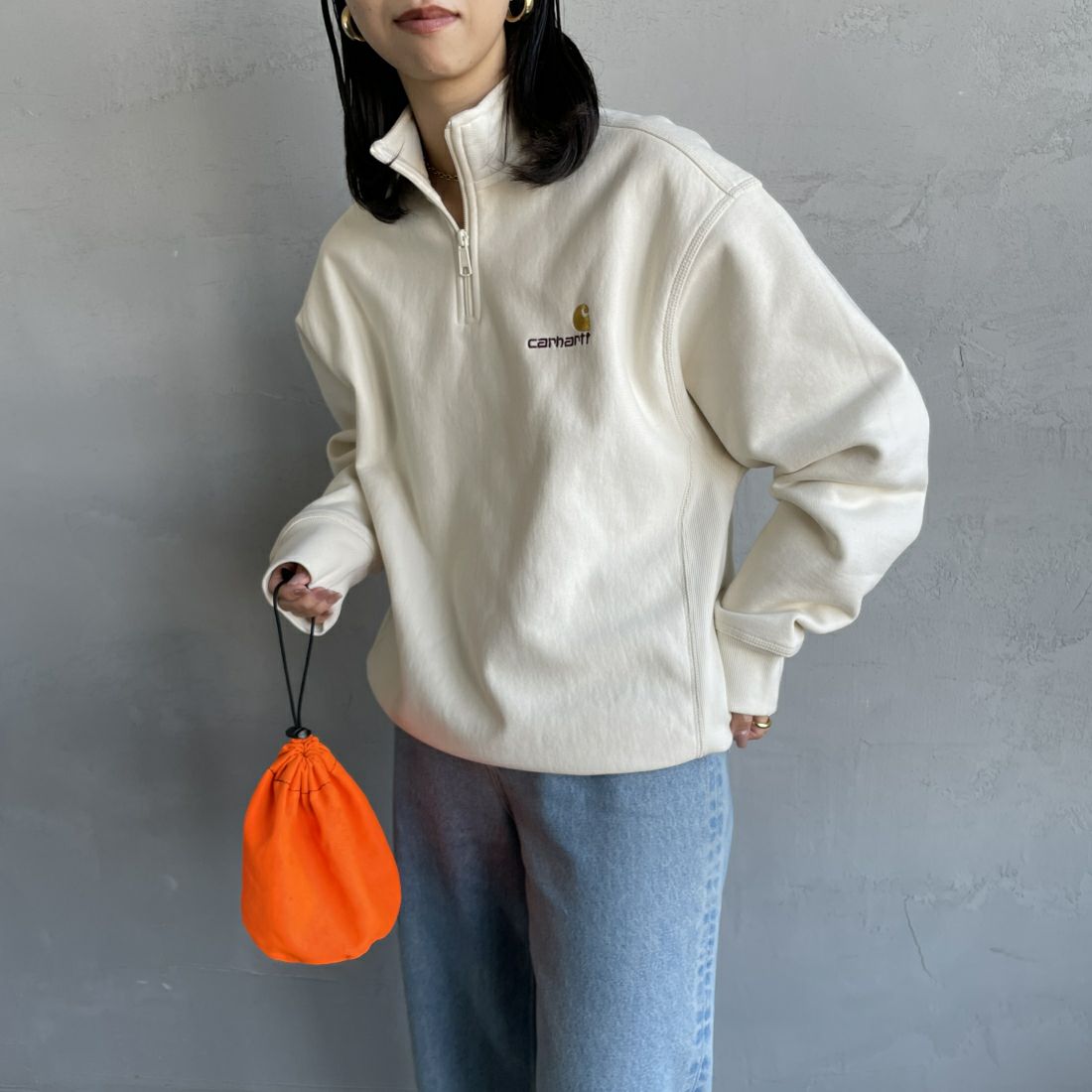 carhartt WIP [カーハートダブリューアイピー] ハーフジップアメリカン 