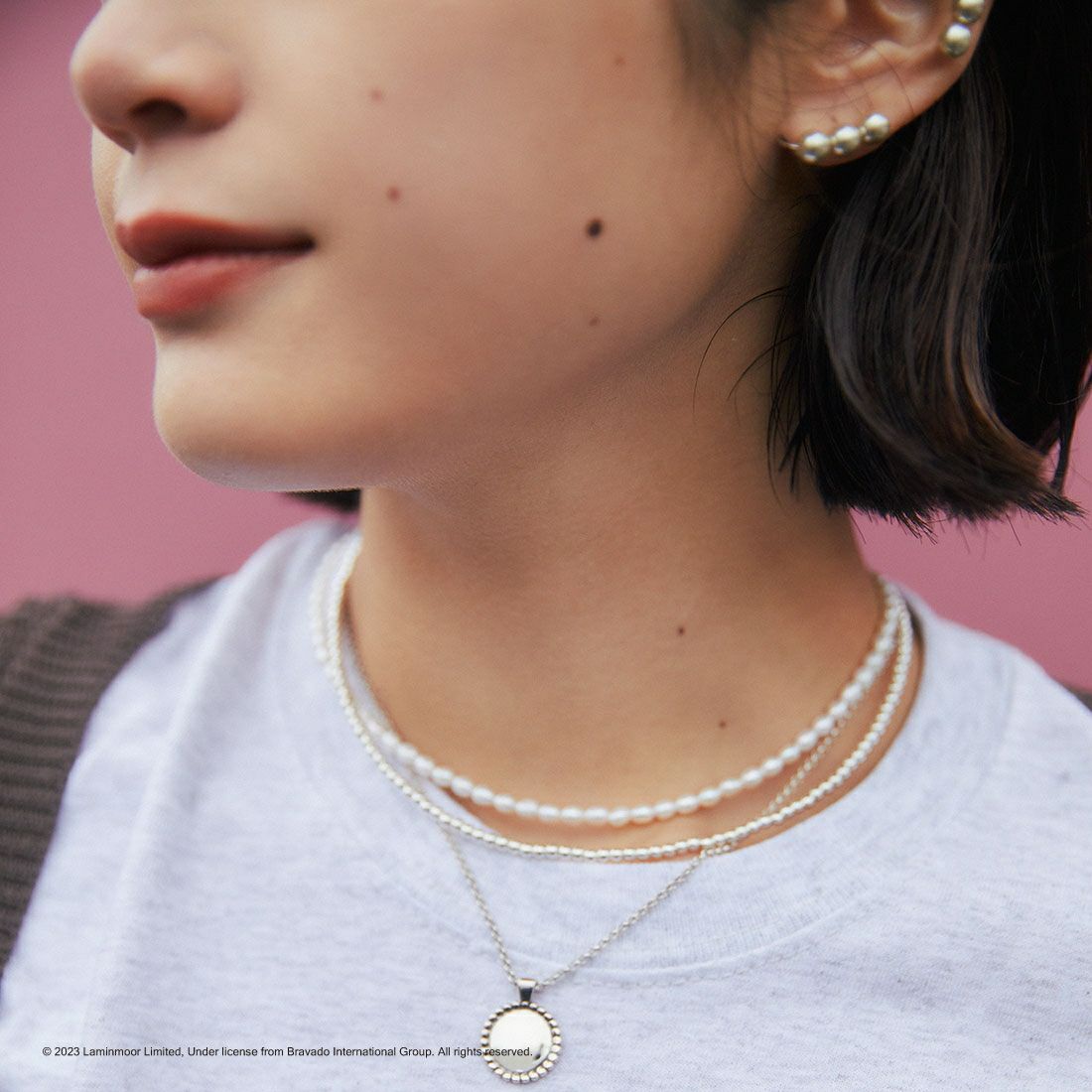 PHILIPPE AUDIBERT [フィリップ オーディベール] COLLIER SID LAITON PM シルバーコイン チェーンネックレス [CO5079] SILVER