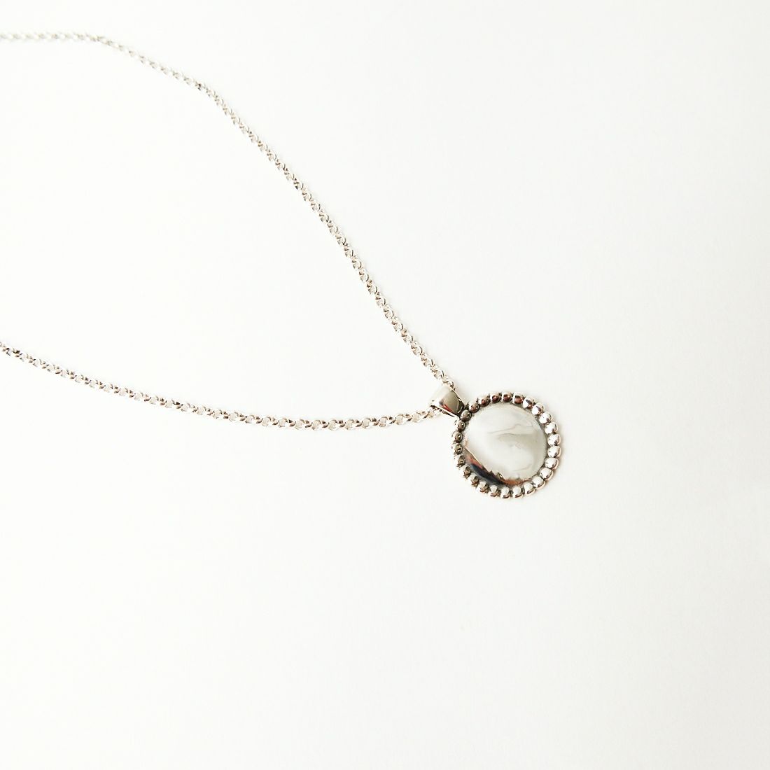 PHILIPPE AUDIBERT [フィリップ オーディベール] COLLIER SID LAITON PM シルバーコイン チェーンネックレス [CO5079] SILVER