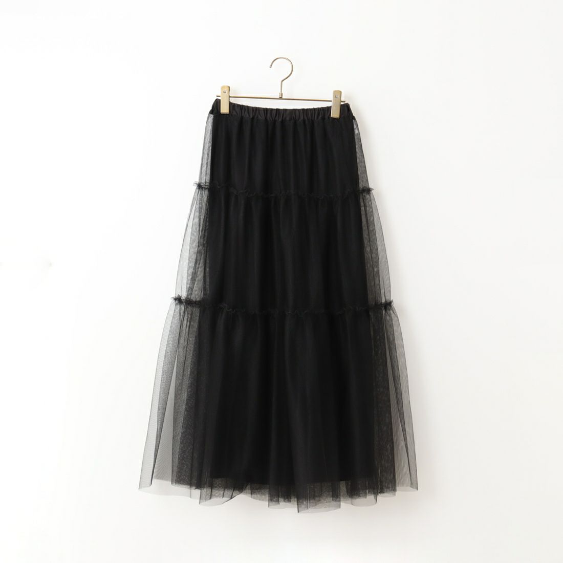 Jf Ready Made [ジェイエフレディメイド] ティアードチュールスカート [23145047] 09 BLACK