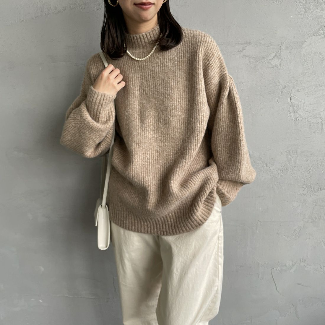 Jeans Factory Clothes [ジーンズファクトリークローズ] ボリュームスリーブハイネックプルオーバー [979-16761]