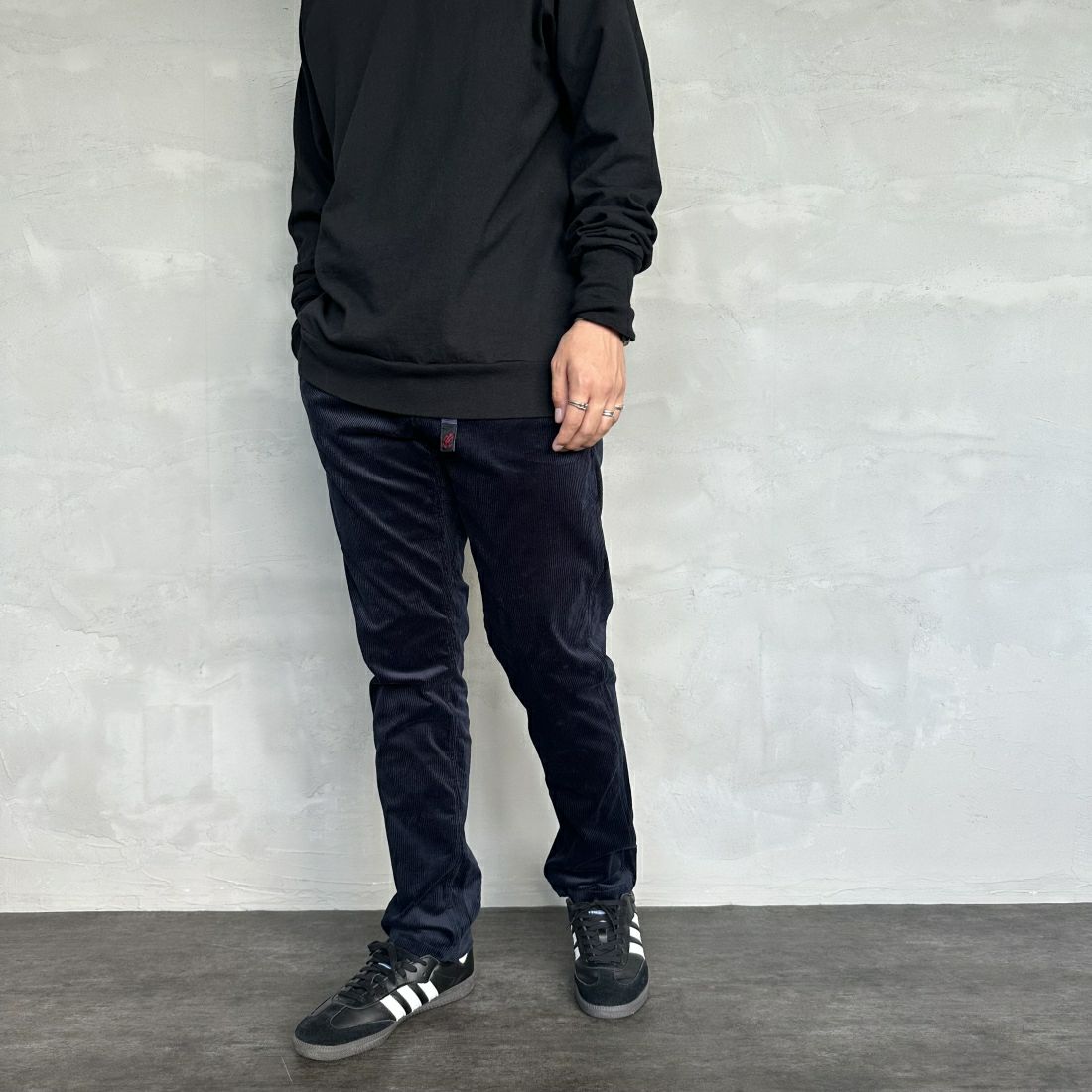 DARK NAVY&&モデル身長：173cm 着用サイズ：M&&