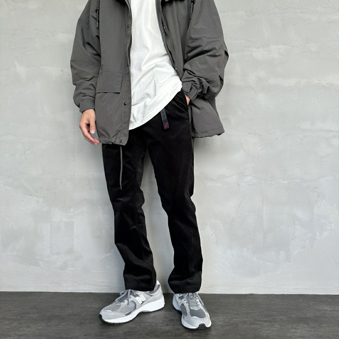 BLACK&&モデル身長：168cm 着用サイズ：M&&
