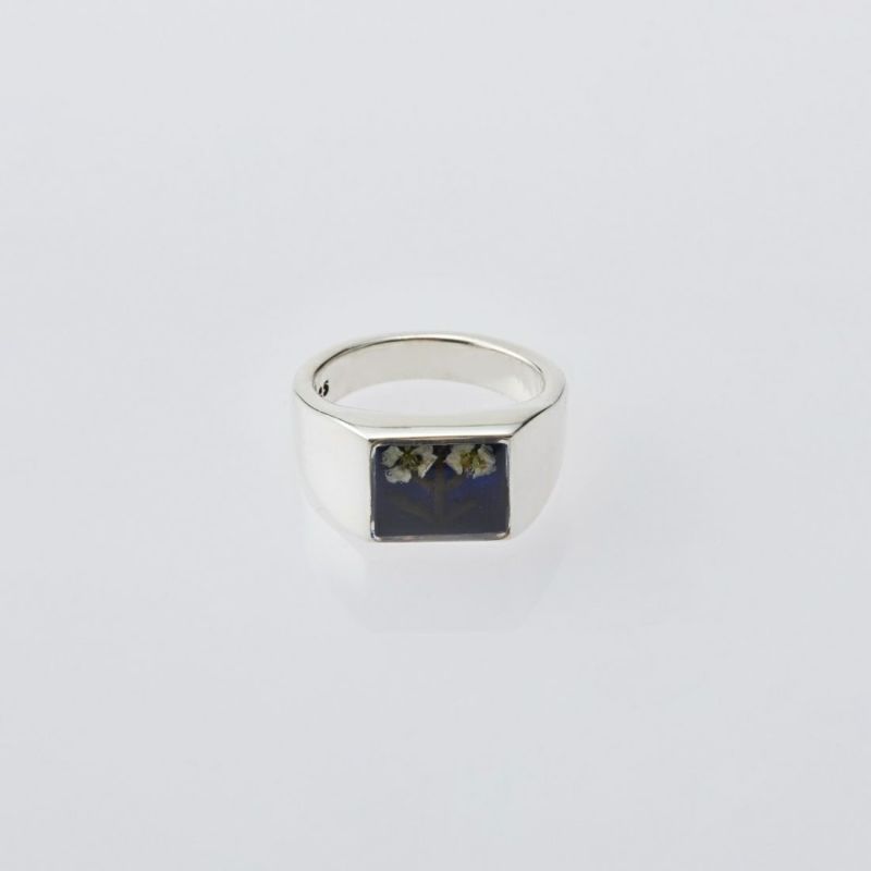 XOLO ショロ Signet Ring with Black Flower シグネットリング ブラックフラワー XOR085  売買されたオークション情報 落札价格 【au payマーケット】の商品情報をアーカイブ公開