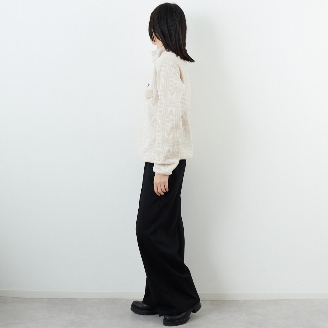 patagonia [パタゴニア] ウィメンズ ライトウェイト シンチラ スナップT プルオーバー [25455] FLDO &&モデル身長：162cm 着用サイズ：S&&