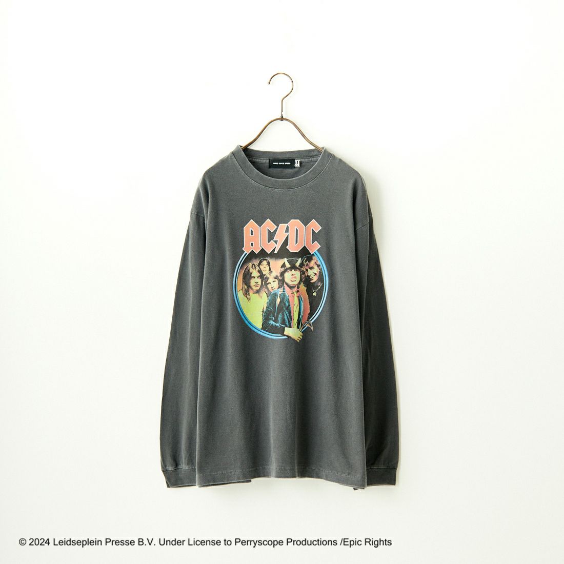 GOOD ROCK SPEED [グッドロックスピード] 別注 AC/DC ロゴプリントロングスリーブTシャツ [INTN-001-JF] BLACK