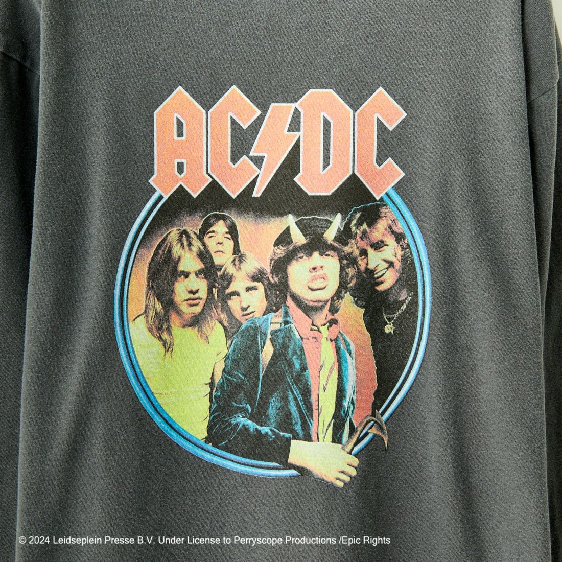 GOOD ROCK SPEED [グッドロックスピード] 別注 AC/DC ロゴプリントロングスリーブTシャツ [INTN-001-JF] BLACK