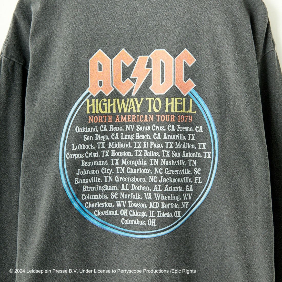 GOOD ROCK SPEED [グッドロックスピード] 別注 AC/DC ロゴプリントロングスリーブTシャツ [INTN-001-JF] BLACK