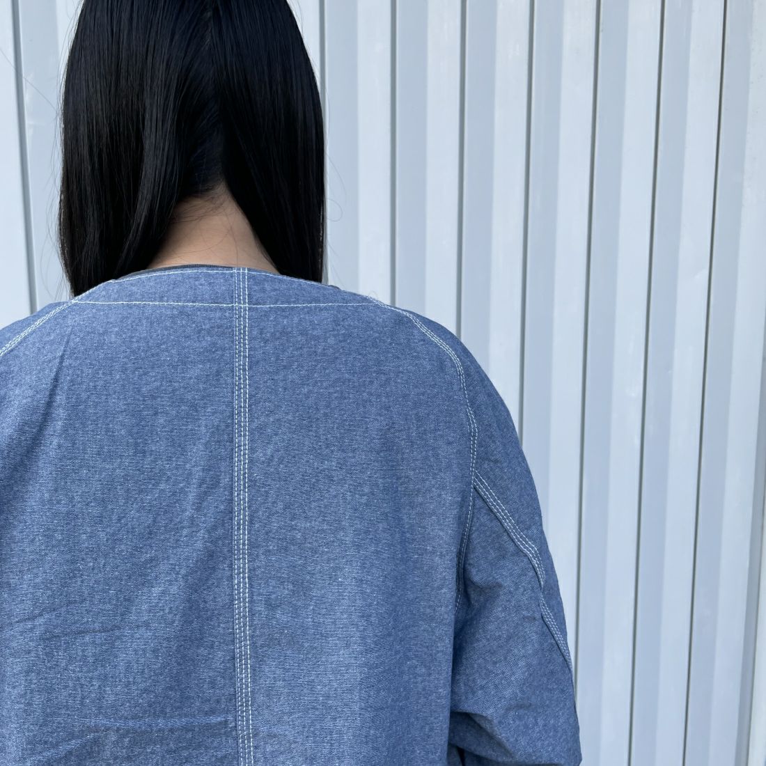 PAY DAY [ペイデイ] 別注 エンジニアジャケット [PD10-CA-IN4-JF] ｼｬﾝﾌﾞﾚｰ &&モデル身長：163cm 着用サイズ：F&&