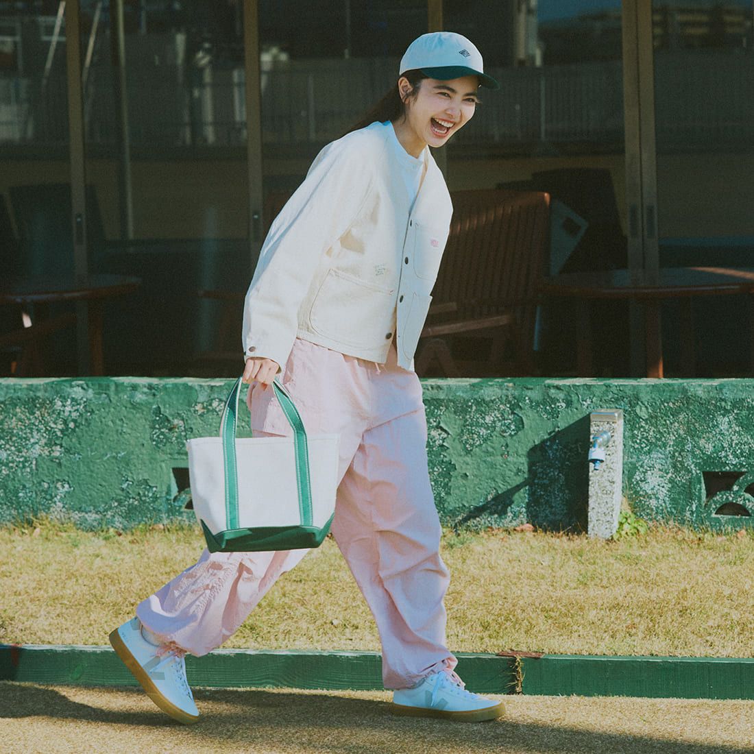 PAY DAY [ペイデイ] 別注 エンジニアジャケット [PD10-CA-IN4-JF] ｷﾅﾘ &&モデル身長：165cm 着用サイズ：F&&