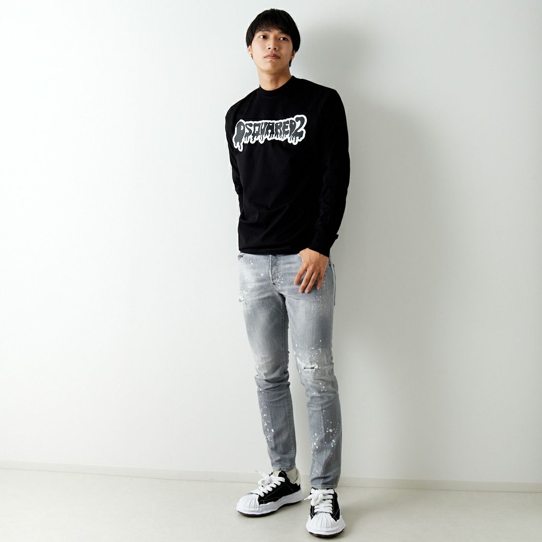 Dsquared2 [ディースクエアード] ロングスリーブロゴTシャツ [74GD1295