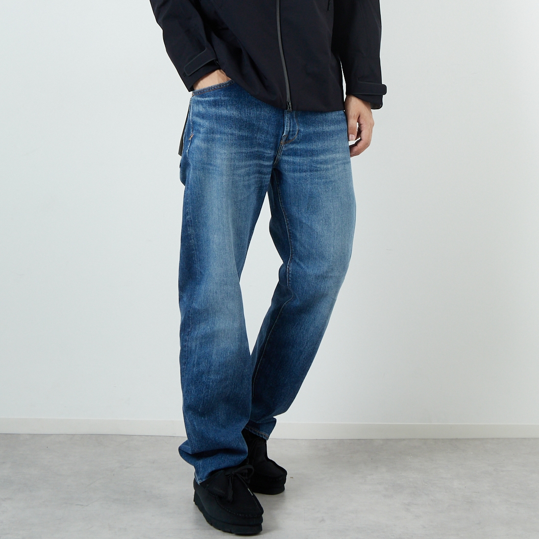 YANUK [ヤヌーク] セルビッジストレートデニム No.XX(ナンバートゥウェンティー) [57233504] VTG &&モデル身長：179cm 着用サイズ：4&&