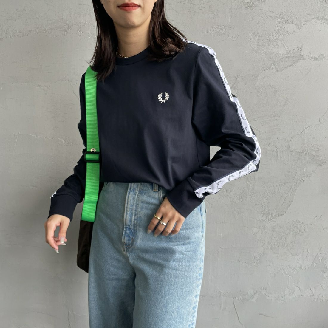 FRED PERRY [フレッドペリー] テープドロングスリーブTシャツ [M4621]