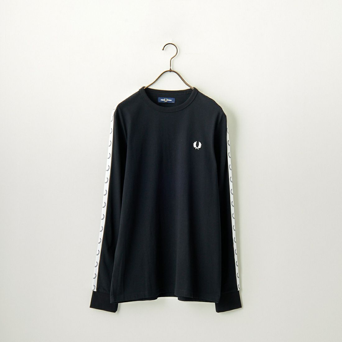 FRED PERRY [フレッドペリー] テープドロングスリーブTシャツ [M4621] 102 BLACK