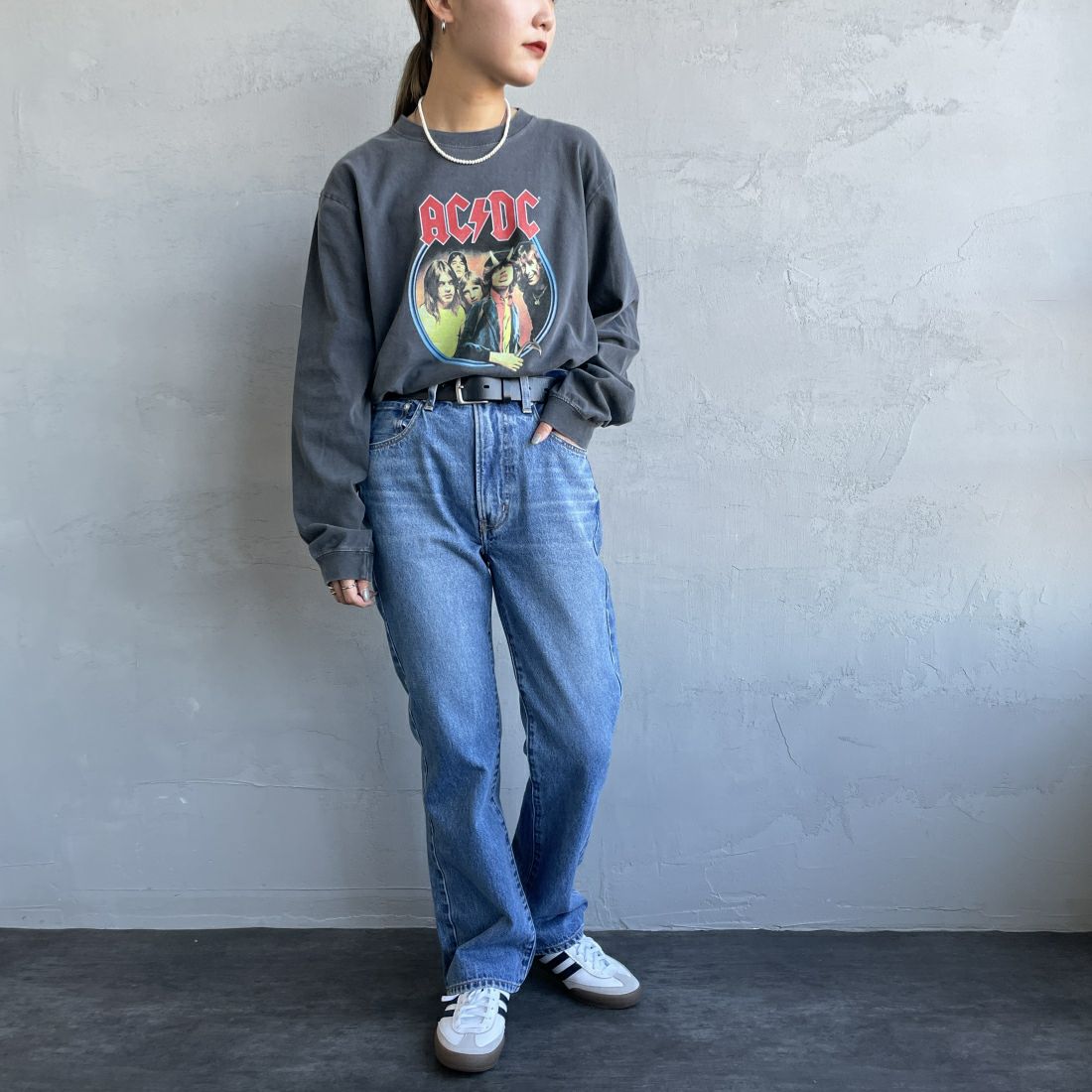 NEEDBY heritage [ニードバイヘリテージ] 別注 GEORGE ブーツカットデニム [GEORGE-JF] MB &&モデル身長：156cm 着用サイズ：26&&