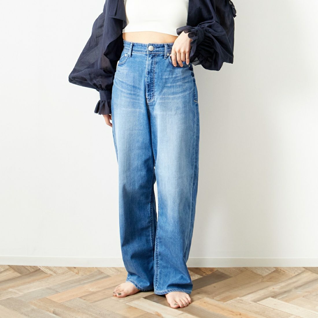 YANUK [ヤヌーク] 別注 JOAN for JEANS FACTORY ルーズストレートデニム [57141513-JF]