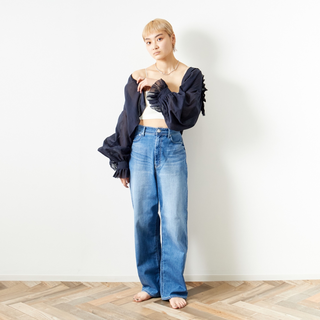 YANUK [ヤヌーク] 別注 JOAN for JEANS FACTORY ルーズストレート 