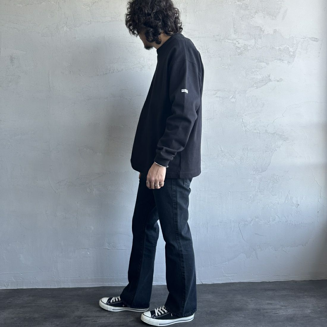 NEEDBY heritage [ニードバイヘリテージ] 別注 GEORGE ブーツカットデニム [GEORGE-JF] BO &&モデル身長：173cm 着用サイズ：29&&