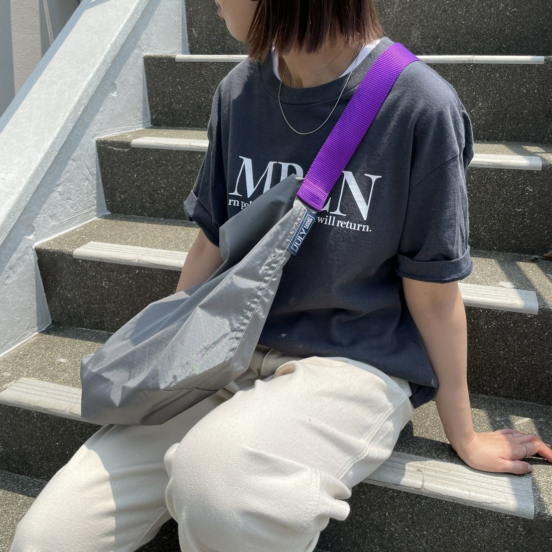 JULY NINE [ジュライナイン] 別注 SEQUEL ナイロンショルダーバッグ [JN200002001-JF] GRAY