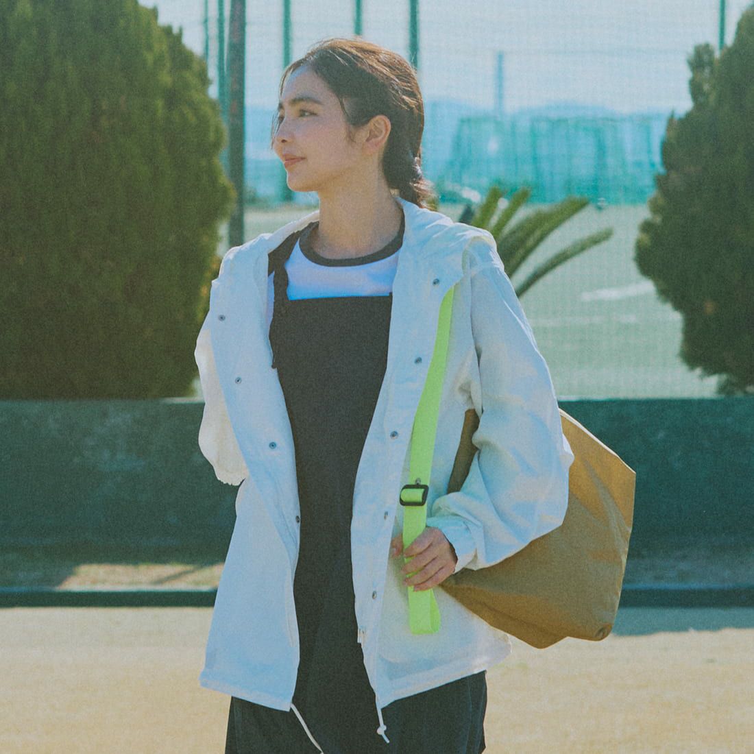 JULY NINE [ジュライナイン] 別注 SEQUEL ナイロンショルダーバッグ [JN200002001-JF] BEIGE