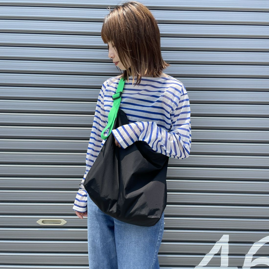 JULY NINE [ジュライナイン] 別注 SEQUEL ナイロンショルダーバッグ [JN200002001-JF] BLACK