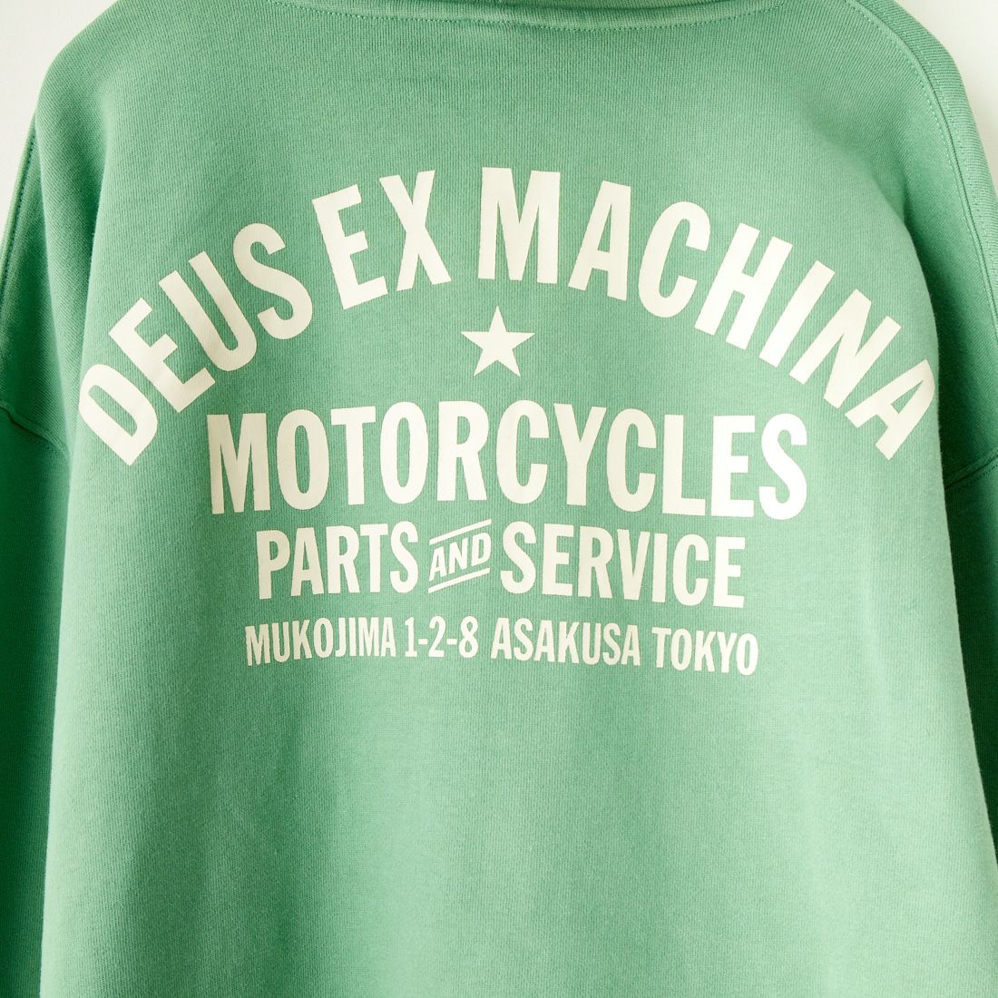 DEUS EX MACHINA [デウス エクス マキナ] TOKYO オーバーサイズスウェットフーディ [DMH238149B] SEA FOAM