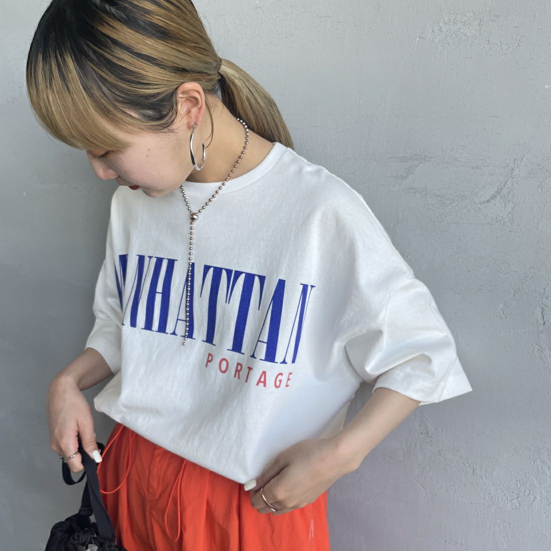 WHITE&&モデル身長：156cm　着用サイズ：F&&