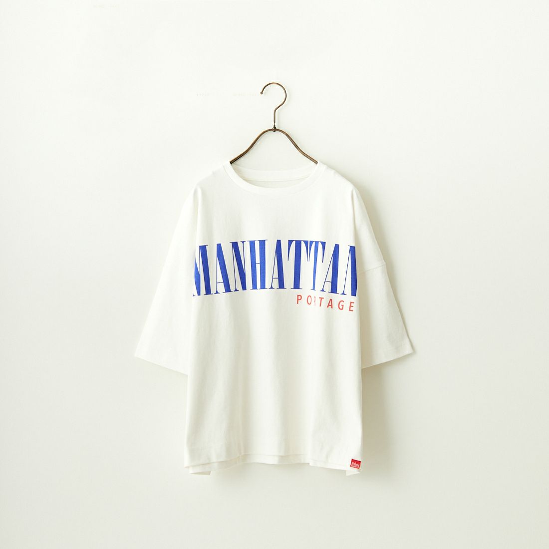 MANHATTAN PORTAGE [マンハッタンポーテージ] 別注 フロントロゴプリントTシャツ [24SSMP-INL011-JF] WHITE