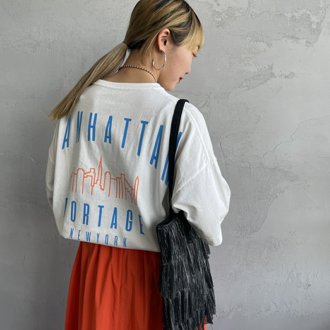 WHITE&&モデル身長：156cm　着用サイズ：F&&
