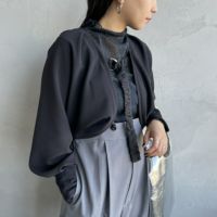 09 BLACK&&モデル身長：156cm 着用サイズ：F&&