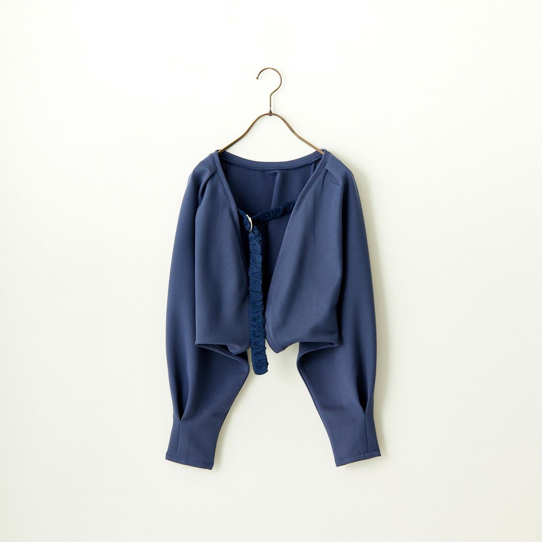 By/m [バイエム] ギャザーベルト付きカットボレロ [23142064] 12 D.BLUE