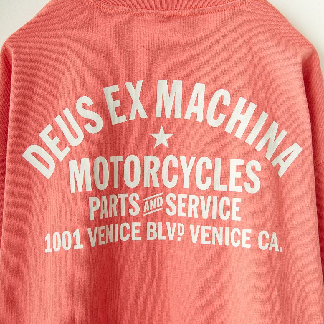 DEUS EX MACHINA [デウス エクス マキナ] VENICE ロングスリーブTシャツ [DMW231931] RED ROSE