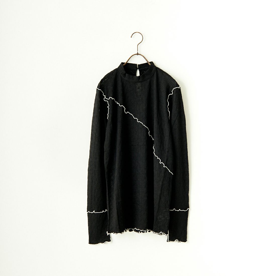 CHIGNON [シニヨン] カットレース メロープルオーバー [8636-557YE] BLACK