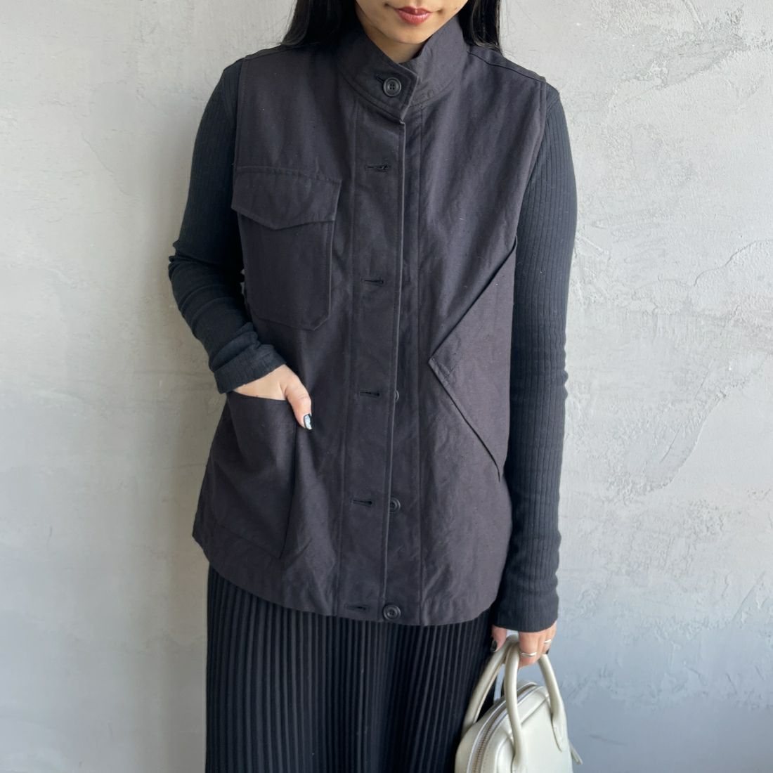 99 BLACK&&モデル身長：156cm 着用サイズ：F&&
