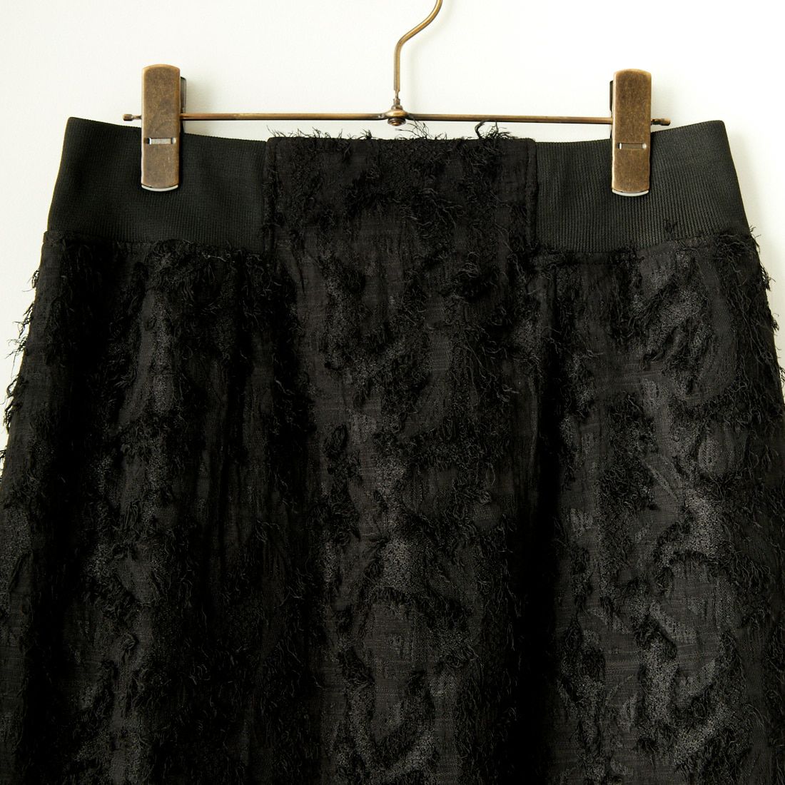 CHIGNON [シニヨン] カットジャガードスカート [2236-497KK] BLACK