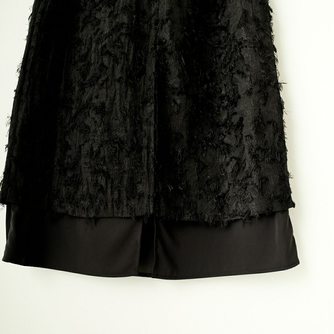 CHIGNON [シニヨン] カットジャガードスカート [2236-497KK] BLACK