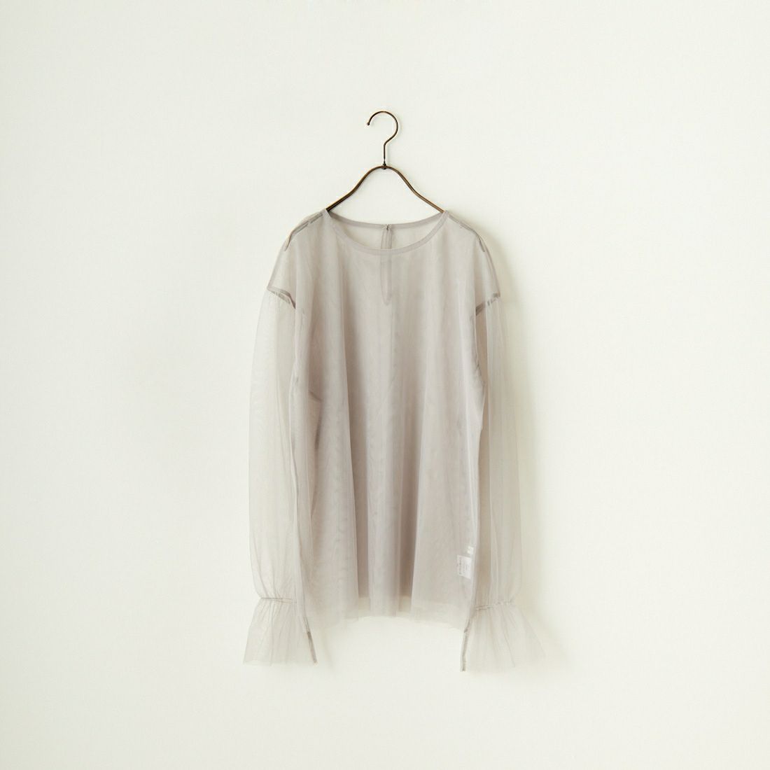 By/m [バイエム] シアーメッシュブラウス [24112009] 05 L.GRAY