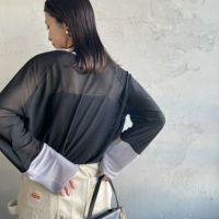 09 BLK/GRY&&モデル身長：163cm 着用サイズ：F&&