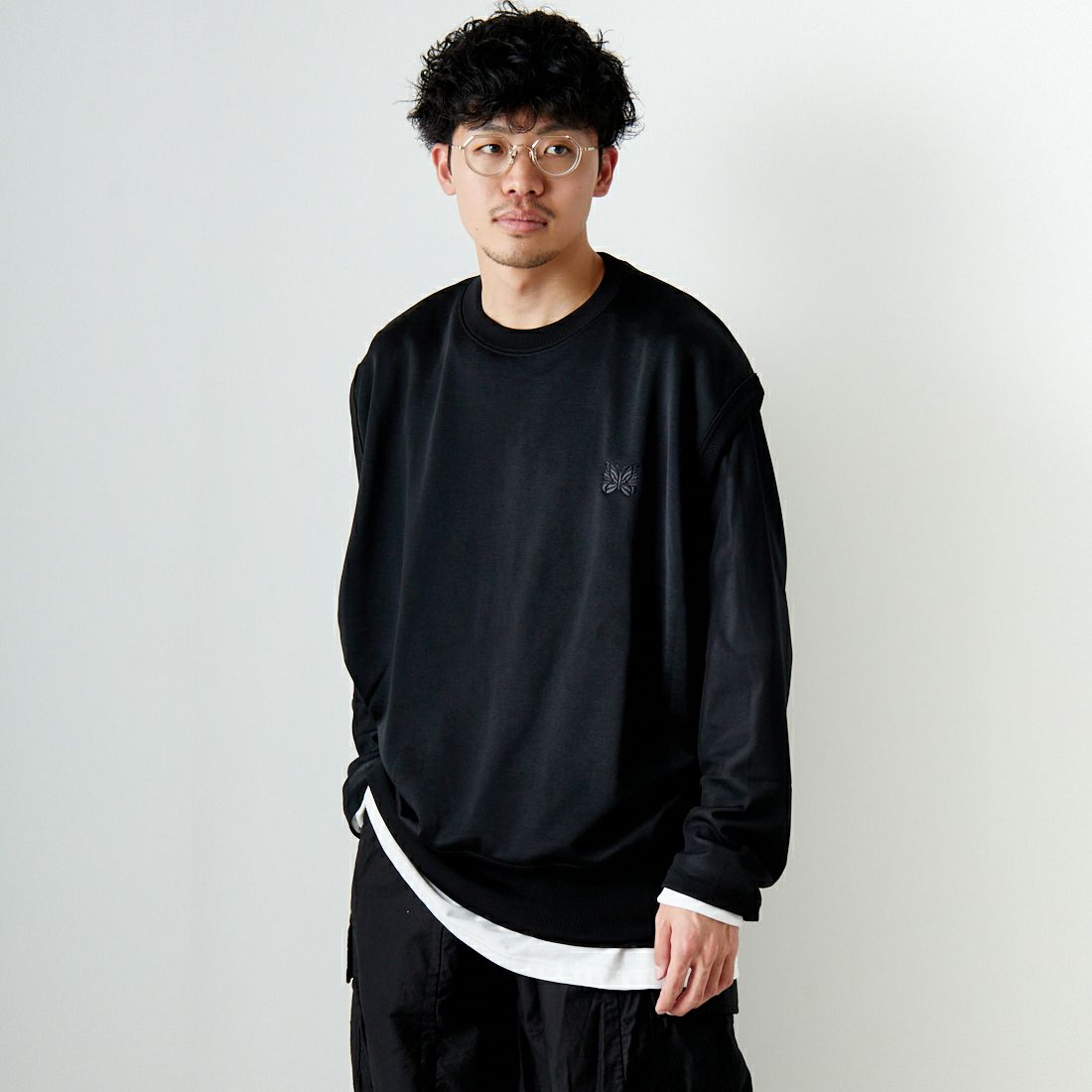 B BLACK&&モデル身長：168cm 着用サイズ：L&&