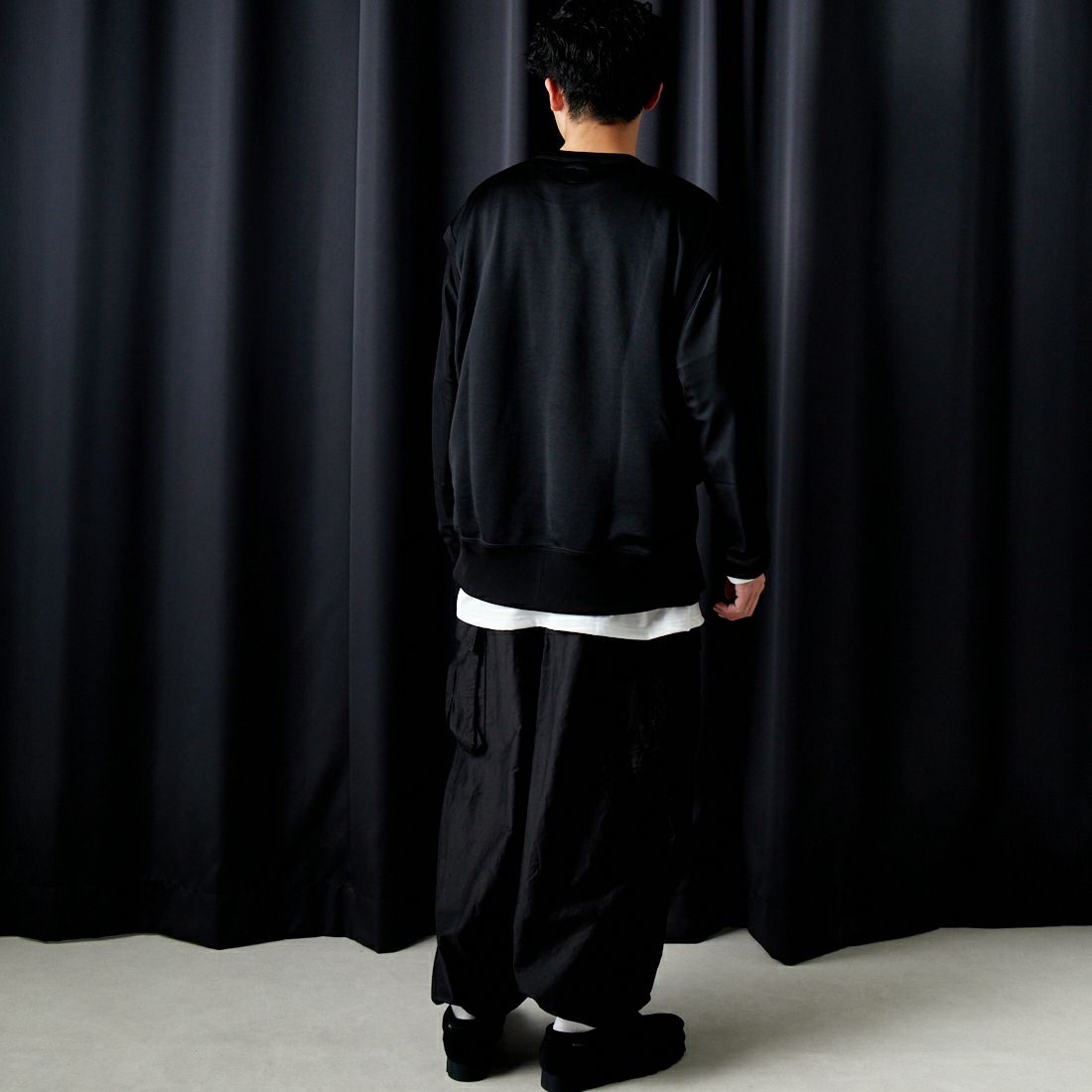 Needles [ニードルズ] スリーブレスTシャツ [OT248] B BLACK&&モデル身長：168cm 着用サイズ：L&&