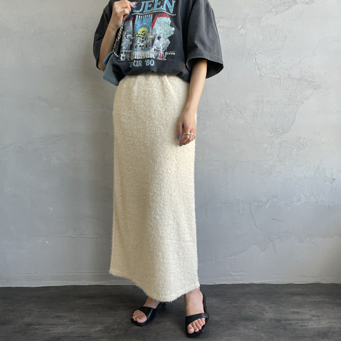 02 OFF&&モデル身長：163cm 着用サイズ：F&&