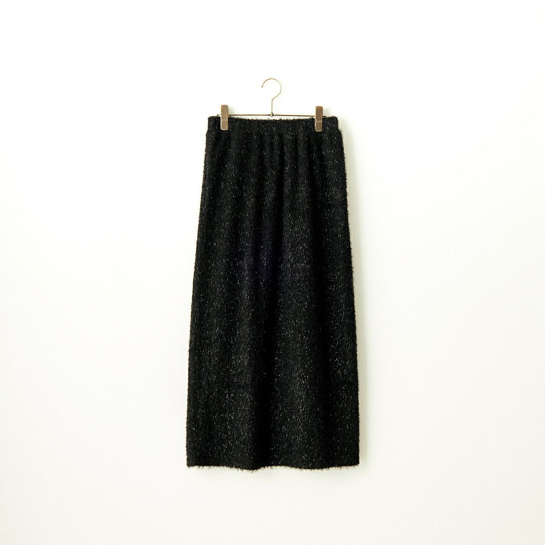 By/m [バイエム] フェザーフリンジ ナローロングスカート [23142066] 09 BLACK