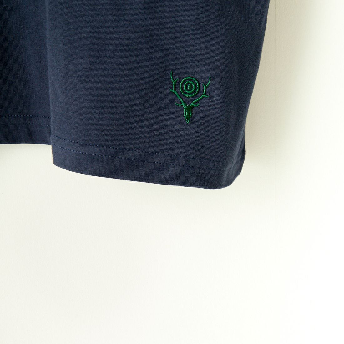 South2West8 [サウスツーウエストエイト] モックネックTシャツ [OT611] B NAVY