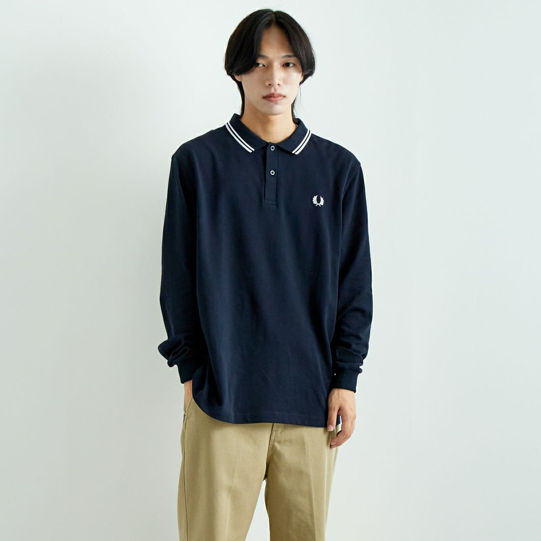 FRED PERRY [フレッドペリー] ツインティップライン ロングスリーブポロシャツ [M3636]