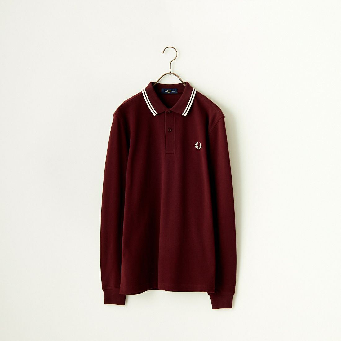 FRED PERRY [フレッドペリー] ツインティップライン ロングスリーブポロシャツ [M3636] 597 OX BLO