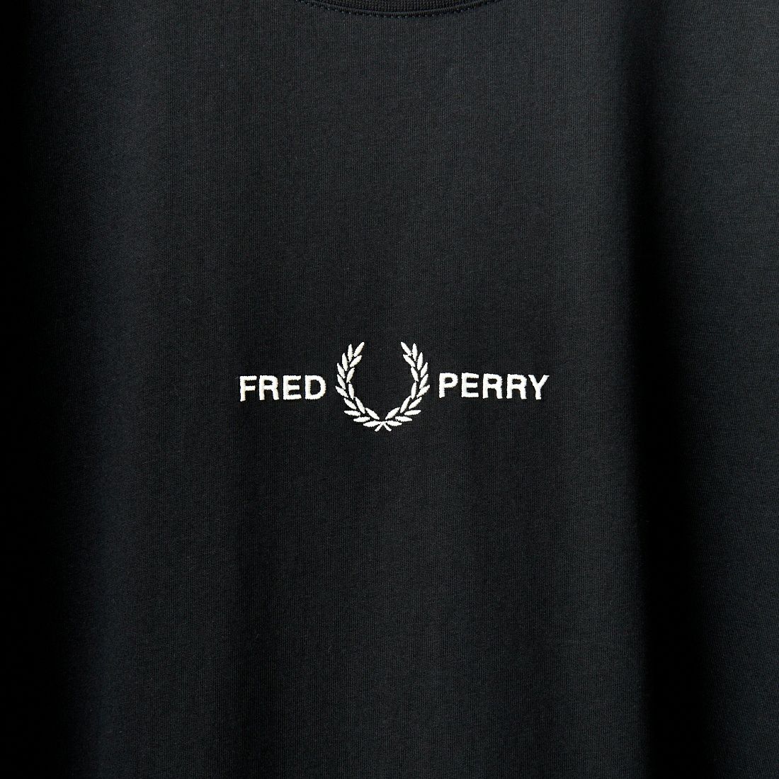 FRED PERRY [フレッドペリー] ローレルリース刺繍 ショートスリーブTシャツ [M4580] 102 BLACK