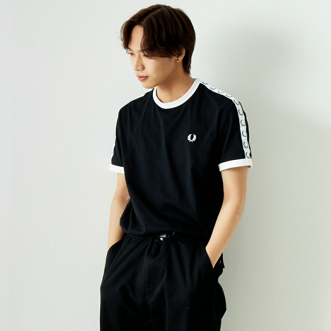 FRED PERRY [フレッドペリー] テープドリンガーTシャツ [M4620]