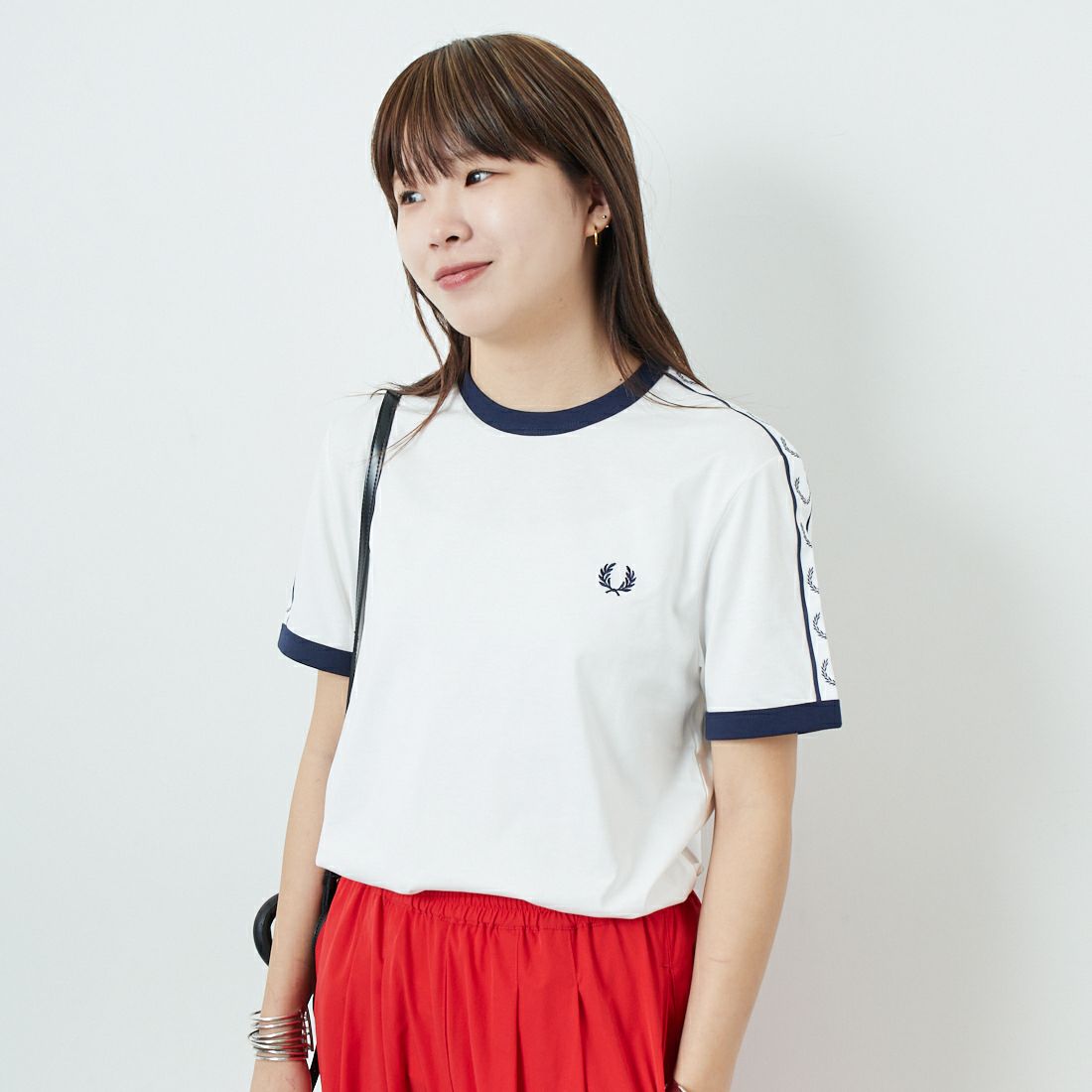 FRED PERRY [フレッドペリー] テープドリンガーTシャツ [M4620]