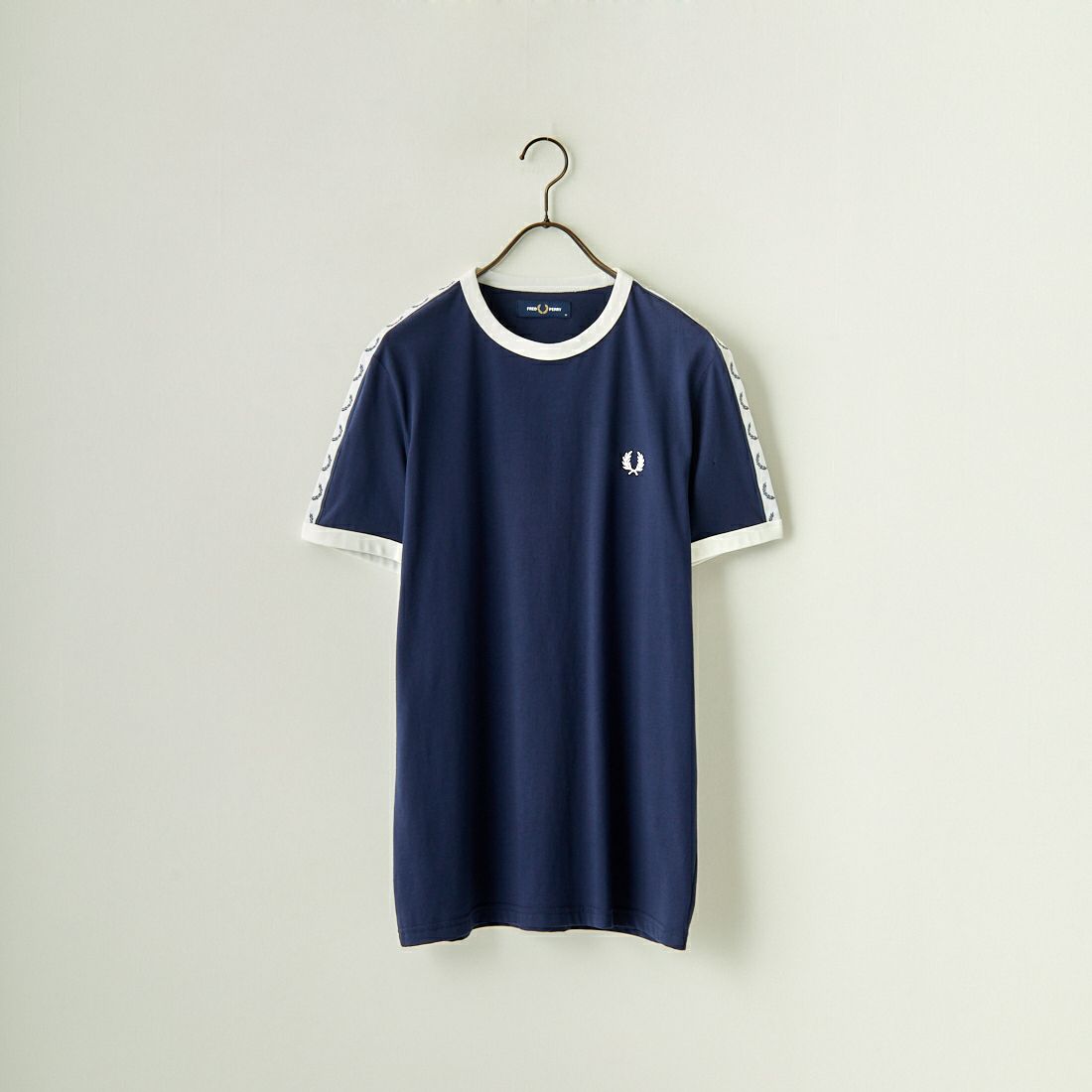 Taped Ringer T-Shirt(S 102：BLACK): | FRED PERRY JAPAN